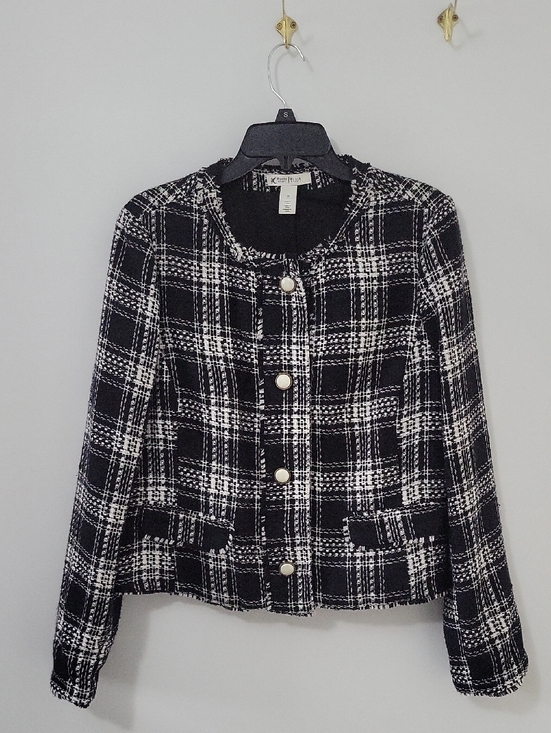 White House Black Market Jackets & Blazers - White House Black Market Plaid Tweed Jacket, Size 14